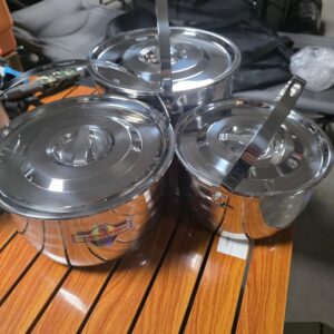 Set Tenxheresh Inox – 3 Copë (Large) Fx-8910-B