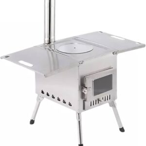 Sobe me dru materjal inoks per kamping