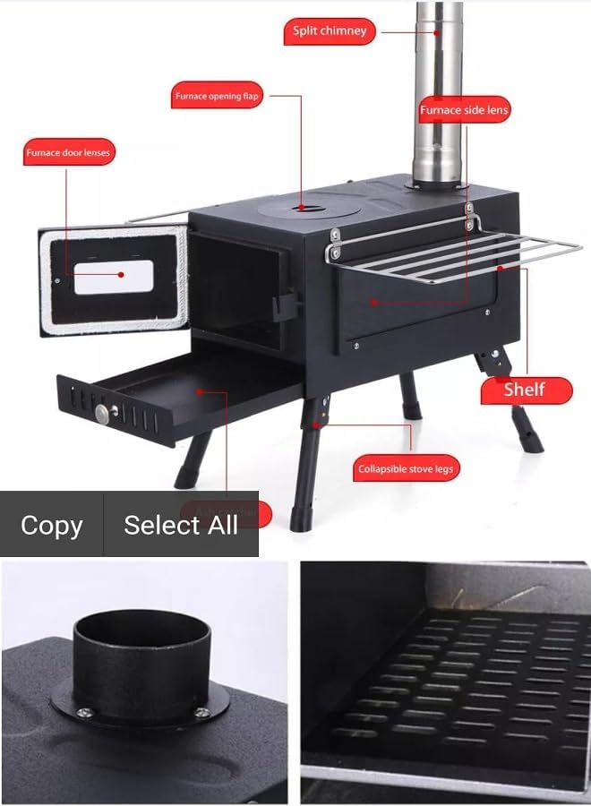 5129ZMa9CML._AC_ Sobe me dru materjal inoks per kamping FX-9392 67*46*347cm