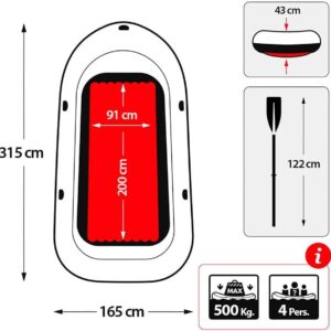Varkë me Fryrje INTEX Excursion 4 – për 4 Persona