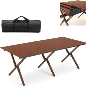 Tavolinë Kampingu e Palosshme Alumini 120 × 60 cm