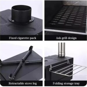 Sobe me dru materjal inoks per kamping FX-9392 67*46*347cm