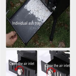 Sobe me dru materjal inoks per kamping FX-9392 67*46*347cm