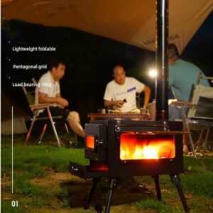 Sobe me dru materjal inoks per kamping FX-9392 67*46*347cm