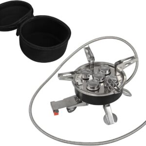 Furnelë Gazi Portative 5 Djegësa – Outdoor Camping Stove