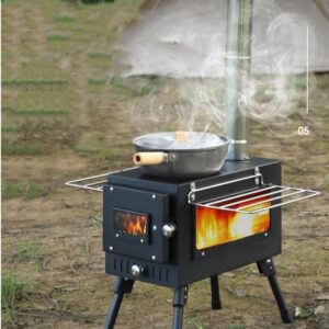 Sobe me dru materjal inoks per kamping FX-9392 67*46*347cm