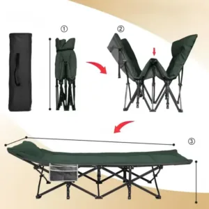 Krevat (shezllon) portativ per kamping dhe plazh