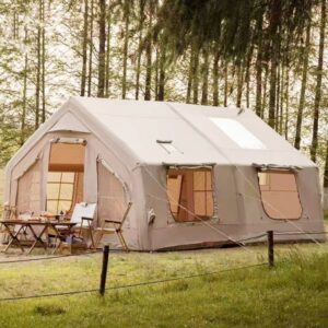Tendë Kampingu Inflatable Familjare 17.2 m² – Chanodug FX-2138 (Beige)