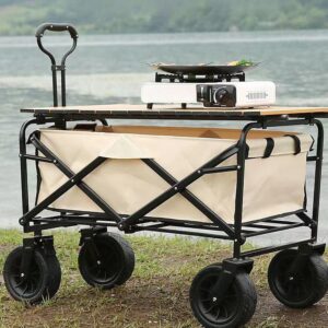 Karroce per kamping e paloseshme Folding Outdoor Camping Cart with Table Board – Model FX-9762
