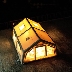 Tendë Kampingu Inflatable Familjare 17.2 m² – Chanodug FX-2138 (Beige)