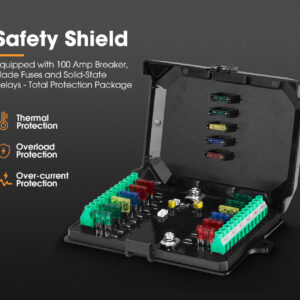 Panel Komandimi Elektrik SAN HIMA – 12 Switch Control System (Me Fuse Box & Relays) SH-1N12