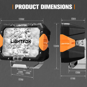 Drita Led Off-Road LIGHTFOX 9” – 160W, Set 2 Copë LF-DL9