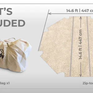 Coody Carpet – Qilim i personalizuar për Coody Aurora Dome Tent (Beige)