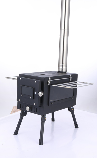 Sobe me dru materjal inoks per kamping