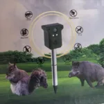 Pajisje Ultrasonike Solar për Largimin e Kafshëve (Animal Repellent)