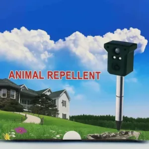Pajisje Ultrasonike Solar për Largimin e Kafshëve (Animal Repellent)