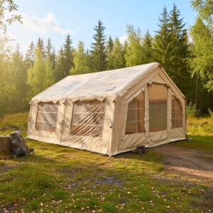 Coody Family AirTent 17.2 m² – Tendë familjare me fryrje për kamping