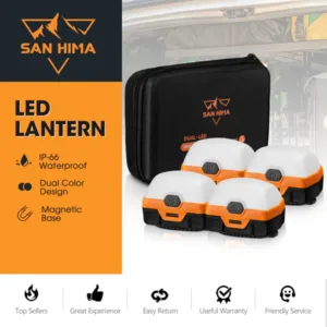 🔦 San Hima Ndricues Dual-LED Universal Lantern – Set 4 Copë (Model LW218-4)