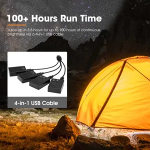 🔦 San Hima Ndricues Dual-LED Universal Lantern – Set 4 Copë (Model LW218-4)