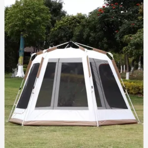 Tendë Automatike Kampingu Heksagonale FX-2105 – 2 Dhoma + 1 Sallon