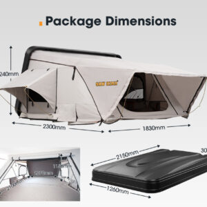 San Hima HS03 Hard Shell Rooftop Tent/ Cader siper makines