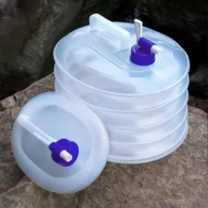 💧 Bidon Plastik i Palosshëm 5L me Rubinet (Camping Water Container)