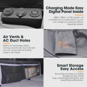 San Hima Rooftop Tent Electric Hard Shell Automatic Tende automatike elektrike– Model SH-RTT-E-A