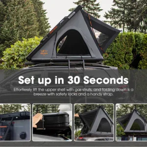 Tendë Rooftop San Hima Kalbarri Lite SH-RTT-T– Hard Shell Alumini, Hapje 30 Sekonda