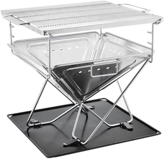 51cD+koPzEL._AC_ Zgare me qymyr barbikju/ Portable Stainless Steel BBQ Grill FX-9193