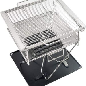 Zgare me qymyr barbikju/ Portable Stainless Steel BBQ Grill FX-9193