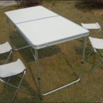 Tavolinë Alumini e Palosshme për Kamping – 60×120 cm FX-8812