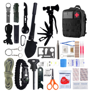 Kuti emergjence-Outdoor Survival Tool Kit / Set Multifunskional Kampingu & Emergjence – Model FX-9338