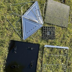 Zgare me qymyr barbikju/ Portable Stainless Steel BBQ Grill FX-9193