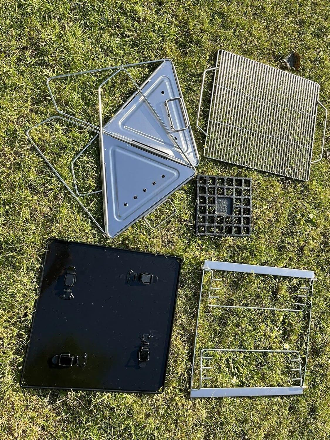 91Cn4P47ndL._AC_SL1500_ Zgare me qymyr barbikju/ Portable Stainless Steel BBQ Grill FX-9193