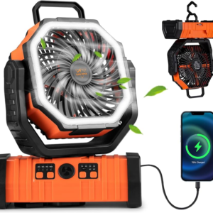 Ventilatori Camping Rechargeable me LED – San Hima Freskuese me drite led