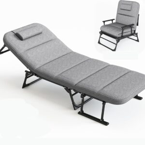 Shezllon karrige (kolltuk) portativ me dyshek per kamping dhe plazh FX-8209