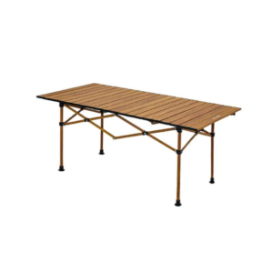 Tavolinë e Palosshme Metalike për Kamping – 120×55×65 cm