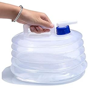 💧 Bidon Plastik i Palosshëm 5L me Rubinet (Camping Water Container)