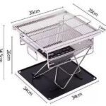 Zgare me qymyr barbikju/ Portable Stainless Steel BBQ Grill FX-9193