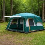 Tendë Kampingu Familjare FX-2028 – 2 Dhoma + 1 Ambient Qendror (8–10 Persona)