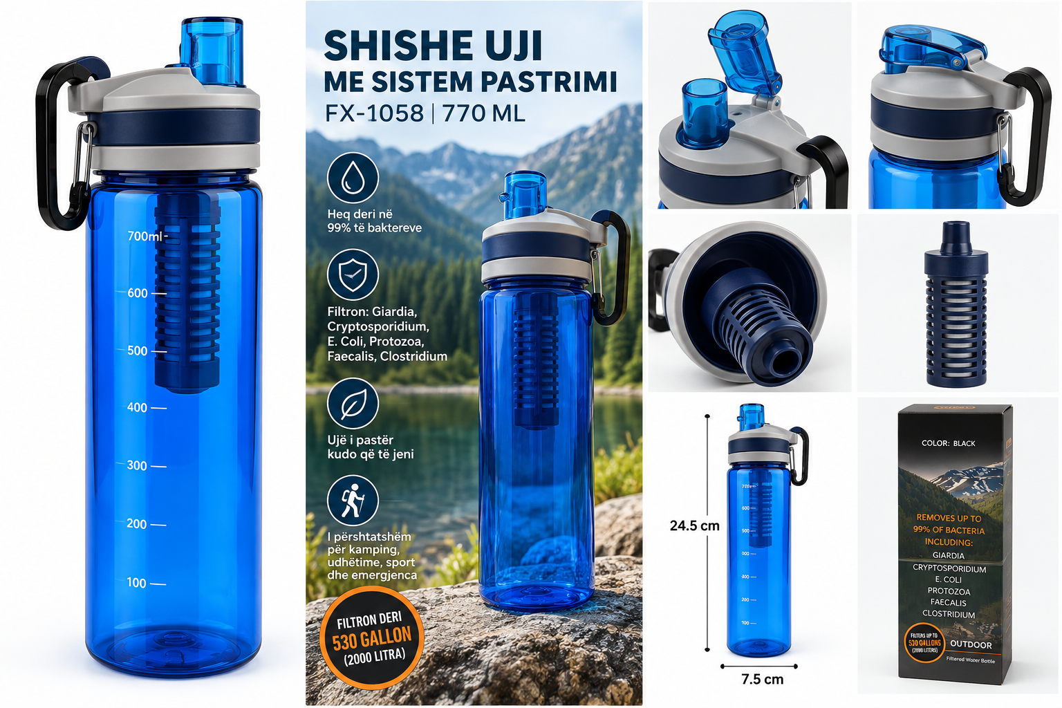 Shishe uji me sistem pastrimi Shishe uji me sistem pastrimi 770 ML FX-1058