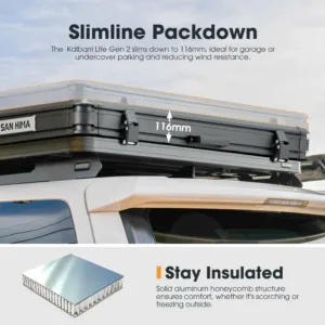 Tendë Sipër Makinës San Hima Kalbarri Lite Gen 2 – Hard Shell (SH-RTT-T-PRO)