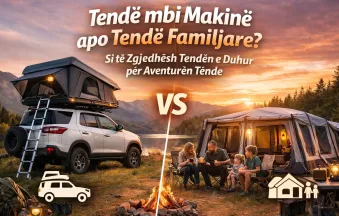 Rooftop tent vs family tent