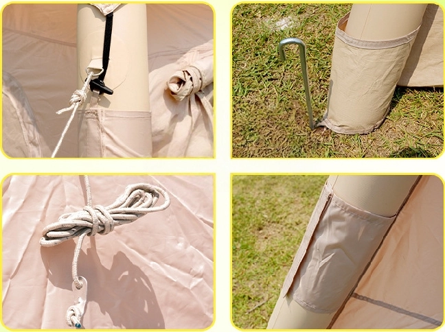 Tendë Kampingu Inflatable me Ajër – Ventilim në 4 Anë 220×220 thumbnail 3