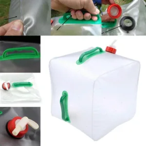 Bidon Plastik Katror i Palosshëm 10L me Rubinet (Camping Water Container – Cube)