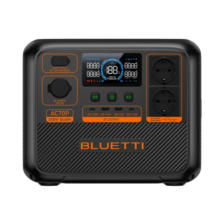 🔋 BLUETTI AC70P – Portable Power Station (1000W / 864Wh)