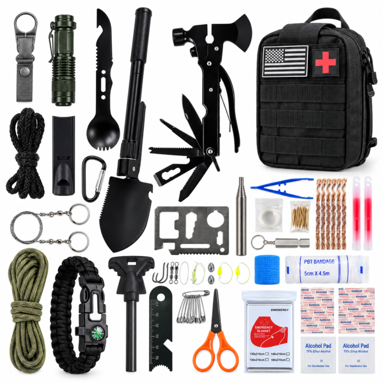 Kuti emergjence-Outdoor Survival Tool Kit / Set FX-9338