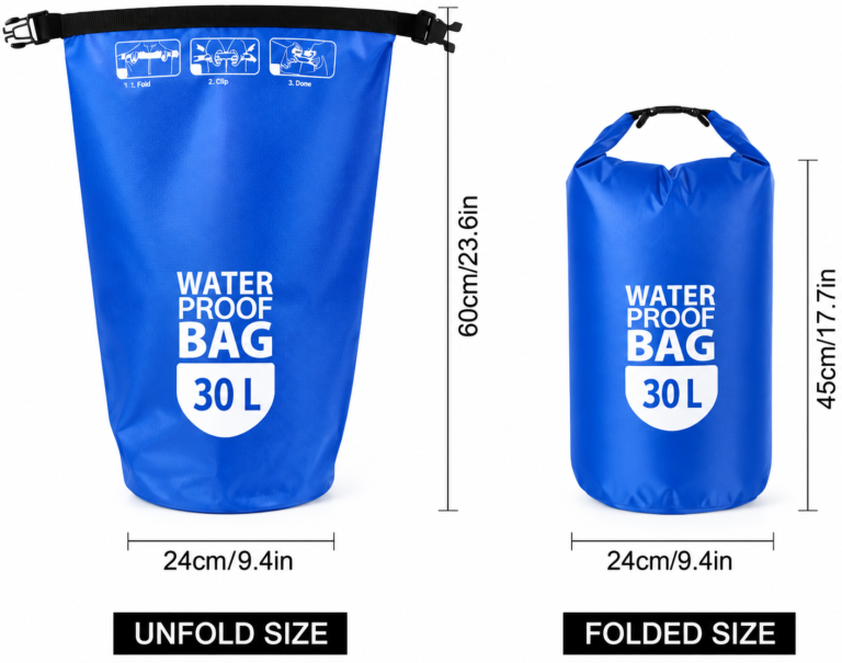 Waterproof Dry Bag 30L – Çantë Rezistente ndaj Ujit për Outdoor & Aventurë