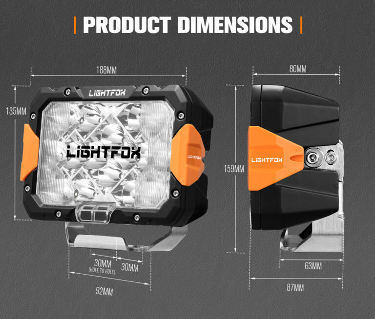 Drita Led Off-Road LIGHTFOX 9” – 160W, Set 2 Copë LF-DL9 thumbnail 3