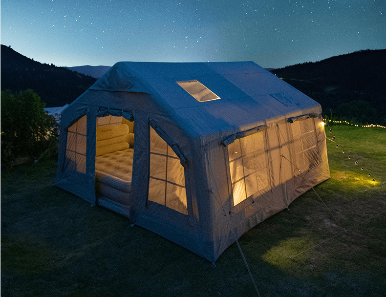 Tendë Kampingu Inflatable Familjare 17.2 m² – Chanodug FX-2138 (Beige) thumbnail 2